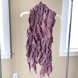 World Market Mauve Stretchy Scarf